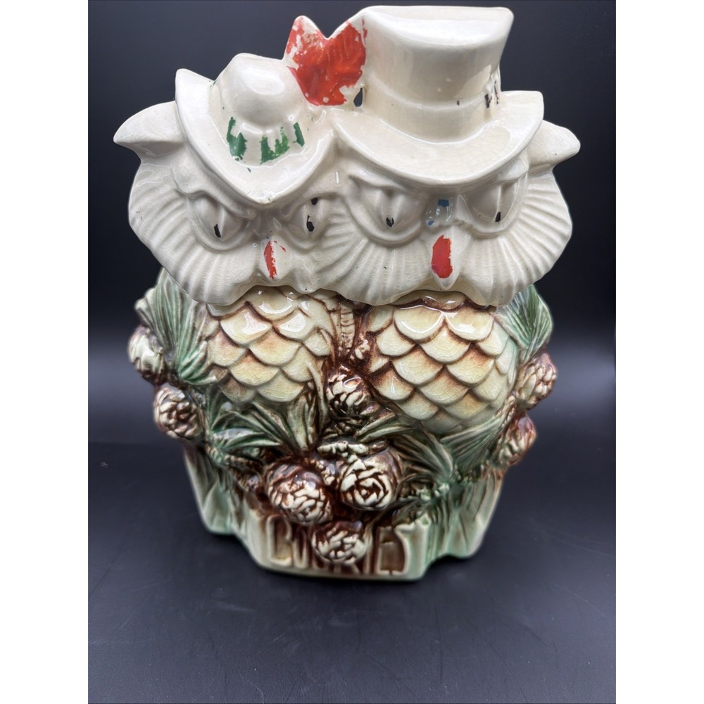 McCoy Owls "When Shadows Fall" Cookie Jar, Vintage 1950's,
